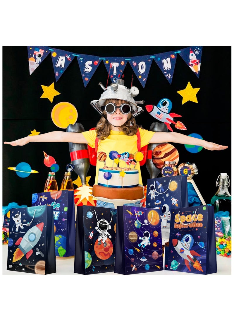 FRUITFUL PARTY - Space Goodie Bags, 24 Pcs Space Party Favor Bags Set - Space Party Bags, Outer Space Treat Bags & Space Gift Bags for Space Birthday Party Decorations/Space Themed Party Decorations - Image 1