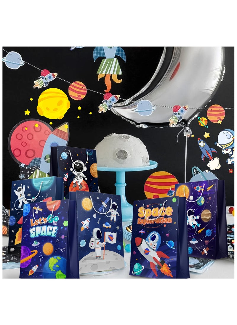 FRUITFUL PARTY - Space Goodie Bags, 24 Pcs Space Party Favor Bags Set - Space Party Bags, Outer Space Treat Bags & Space Gift Bags for Space Birthday Party Decorations/Space Themed Party Decorations - Image 1