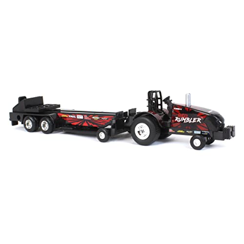 Case IH 164 Magnum Red Rumbler Pulling Tractor with Pulling Sled - Image 5