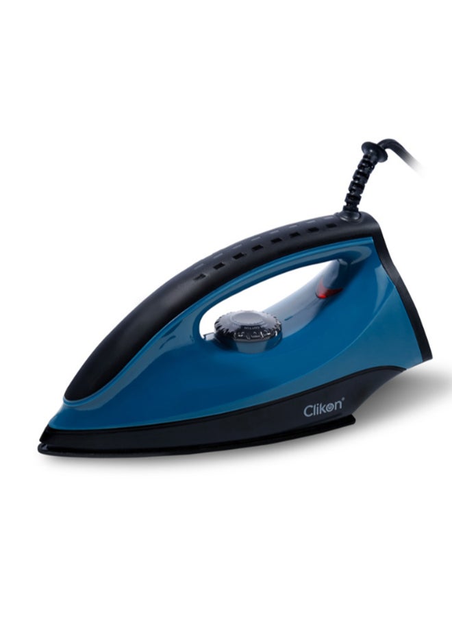 Clikon Lightweight Compact Dry Iron 1100 W CK2133 Blue/Black - Image 2