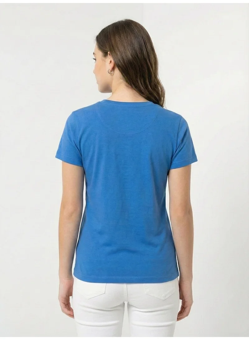 Polo Play Girls Graphic T-shirt -ROYAL BLUE