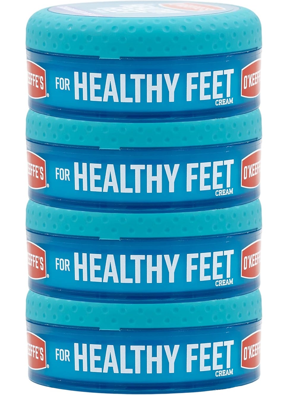 O'Keeffe's - O'Keeffe's for Healthy Feet Foot Cream, Guaranteed Relief for Extremely Dry, Cracked Feet, Instantly Boosts Moisture Levels, 3.2 Ounce Jar, (Pack of 4) - Image 1