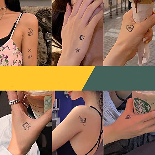 77 Designs Tattoo Tech Long Lasting Temporary Tattoos Last 12 Weeks Waterproof Semi Permanent Tattoo Realistic look No Adhesive No reflection Party Bundle A