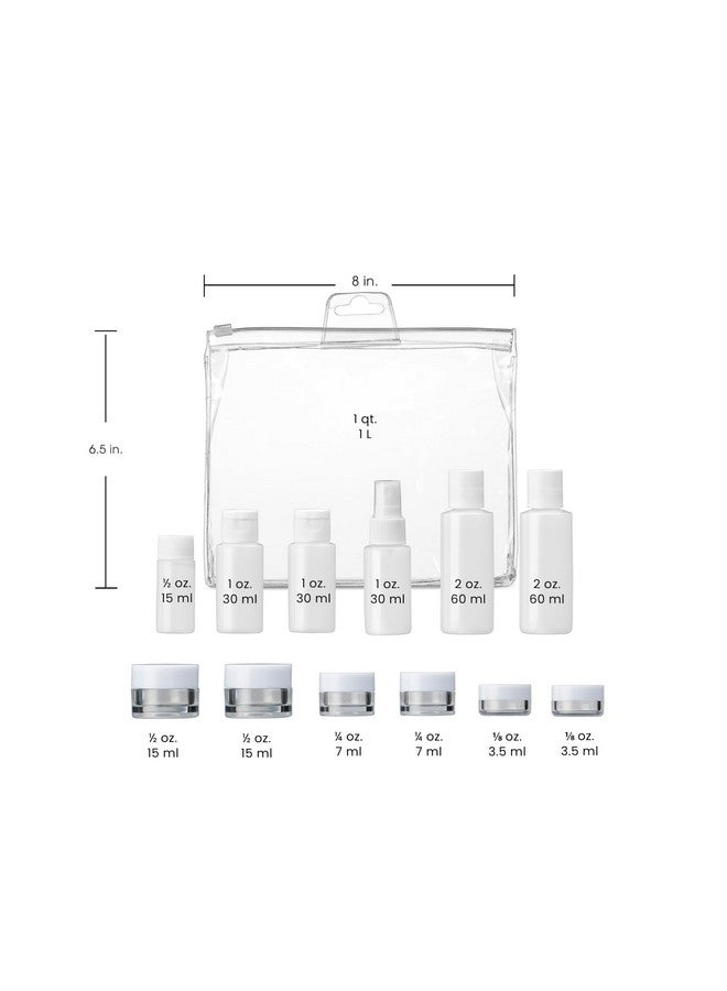 Conair Travel Sized Toiletries, TSA Approved Travel Bottles, Travel Sized Bottles by Travel Smart, 13 Piece Set - Image 4