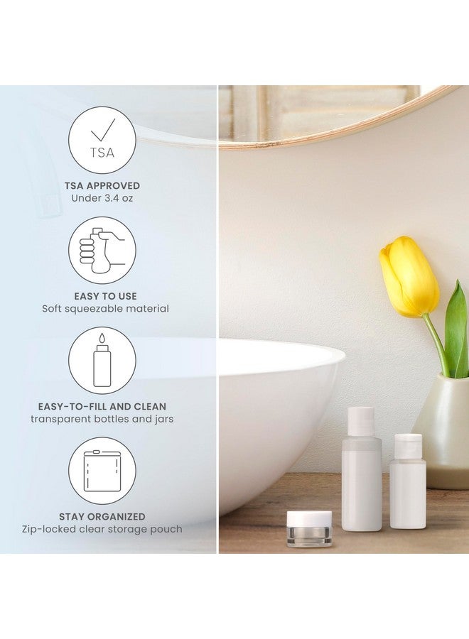 Conair Travel Sized Toiletries, TSA Approved Travel Bottles, Travel Sized Bottles by Travel Smart, 13 Piece Set - Image 1