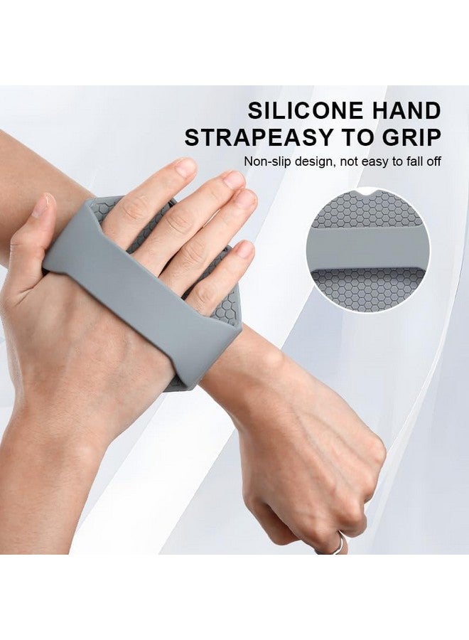 MVM Enterprise Hot Bathroom Anti Bacteria Handheld Round Body Scrubber Soft Silicone Skin Exfoliator Massage Bath Back Cleaning Brush Geometric Design Metallic Body Scrubber Loofah Silicone Body Brush (1 pcs) - Image 5