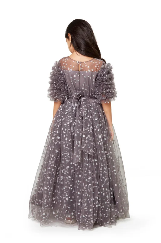 Amri Starry Tulle Ballgown Dress