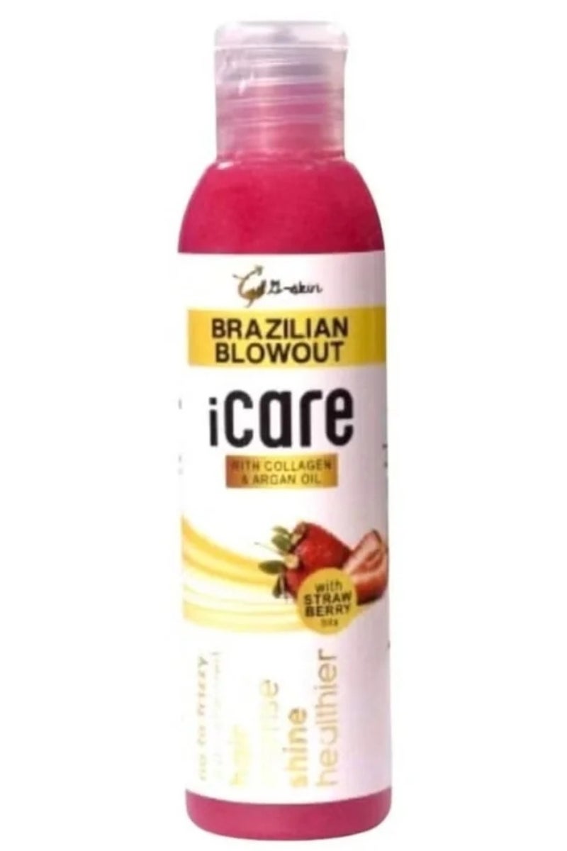 Collagen and argan oil treatment for smoother hair.