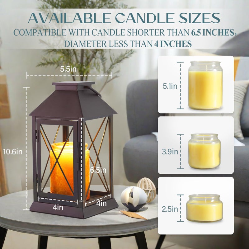 Aaffkaa Candle Warmer Lamp with Timer Dimmable,Electric Candle Lamp Warmer for Jar Candles,Large Candle Warming Lamp,Fully Enclosed Designed and Hanging Up-Coffee Gold - Image 4
