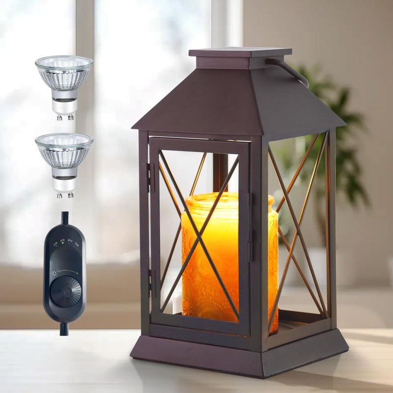 Aaffkaa Candle Warmer Lamp with Timer Dimmable,Electric Candle Lamp Warmer for Jar Candles,Large Candle Warming Lamp,Fully Enclosed Designed and Hanging Up-Coffee Gold - Image 1