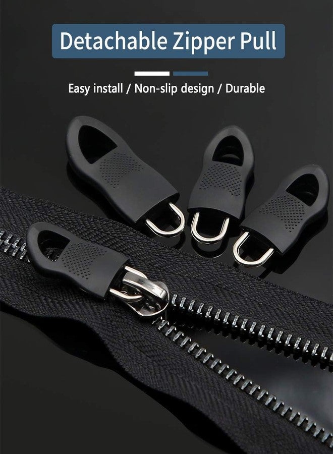 Zipper Pulls Replacement Kit – Universal Detachable Zipper Puller, Quick Install Zip Heads for Jackets, Bags, Purses, Luggage, DIY Repair, Pack of 10 - Image 4