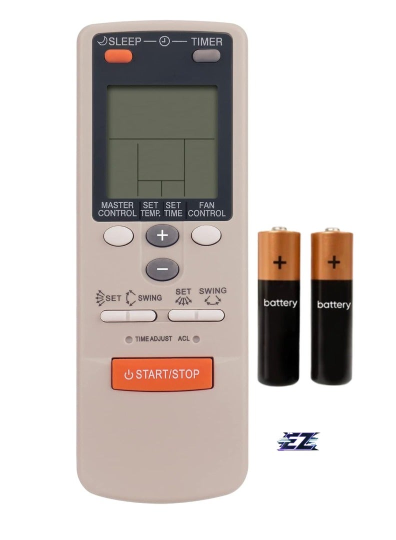 ELTRAZONE : Replacement Remote Control AR-JW2 for Fujitsu Air Conditioner AR-DB2, AR-DB4, AR-DB6 – Includes Battery - Image 1