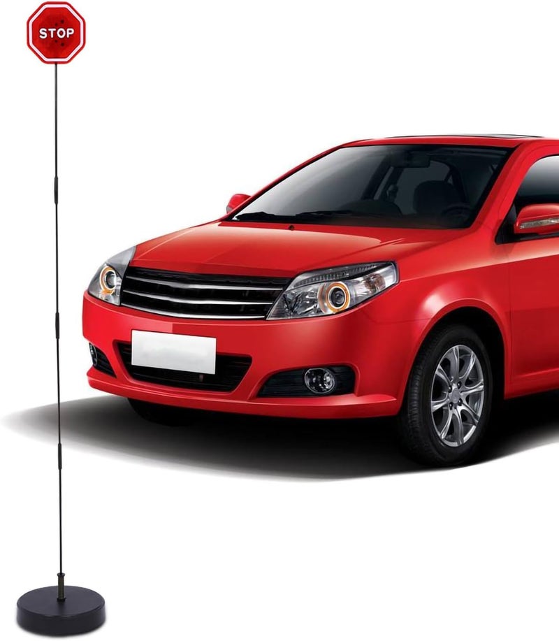 Ejoyous LED Parking Stop Sensor with Adjustable Stand and Flashing Stop Sign - Image 2