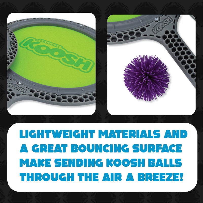 Koosh Double Paddle Playset -- Paddles and Ball for Added Koosh Fun! -- Fidget Toy -- For Ages 6+ - Image 4