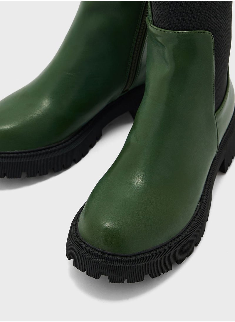 Ginger - Chunky-Sole Chelsea Boots - Image 1
