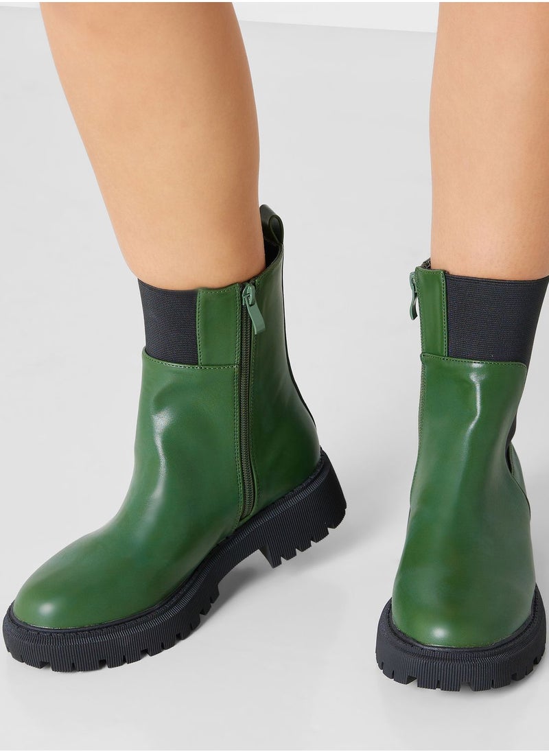 Ginger - Chunky-Sole Chelsea Boots - Image 1