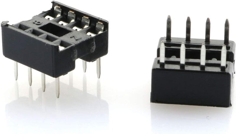 Tegg 8 Pin IC Socket 60 PCS 8 Pin DIP IC Socket Adaptor Solder Type - Image 2