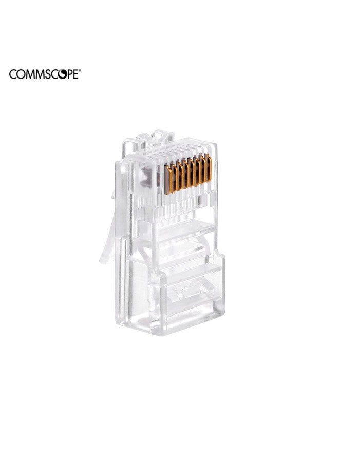 Commscope رأس شبكة كريستال Cat5e الأصلي من أمب RJ45 (100 قطعة في العبوة) 8-554720-3 (سابقًا علامة أمب وايرينغ) - Image 3