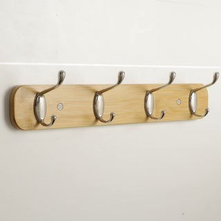 HOKIPO Bamboo Wooden Wall Mounted Hook Rail for Hanging Clothes 4 Hooks Rail AR3831 - pzsku/ZBCF2C5E950C72C74B2D9Z/45/1748265285/6efa2374-9d01-4955-b89c-7a67a07ef147