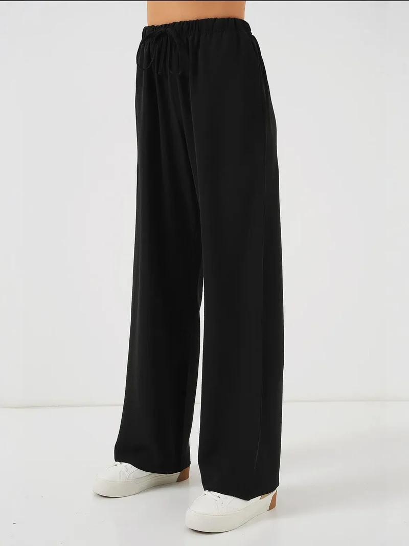 بيغ دارت بنطلون واسع بخصر مرتفع وقصة مريحة