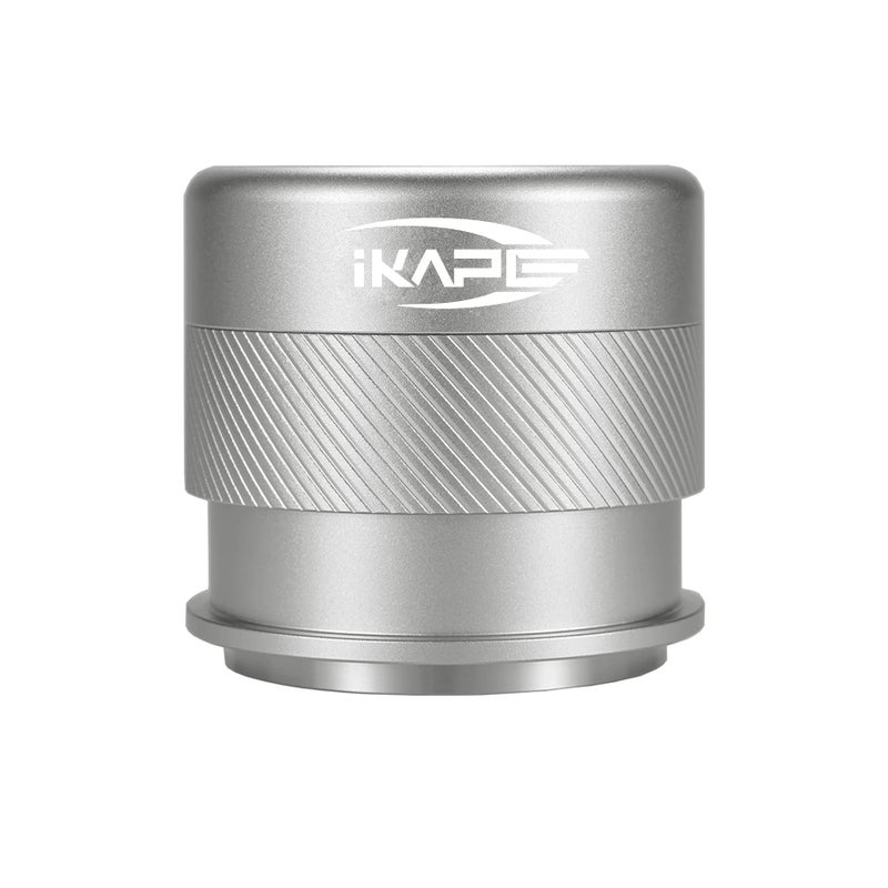 IKAPE Coffee Products 51MM Espresso Tamper Premium Barista Coffee Calibrated Tamper with Spring Loaded 100 Stainless Steel Tamper Compatible with All 51MM Bottomless Portafilter Silver