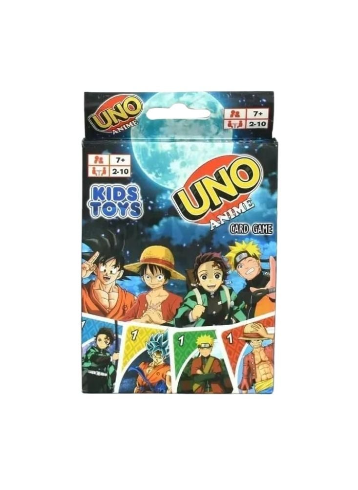 بريميم لعبة أونو أنمي للأطفال – تصميم شخصيات أنمي متعددة الألوان، بطاقات لعب عائلية ممتعة - Image 3