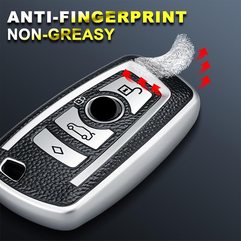 XOTIC TECH Silver TPU Key Fob Cover for BMW - Image 4