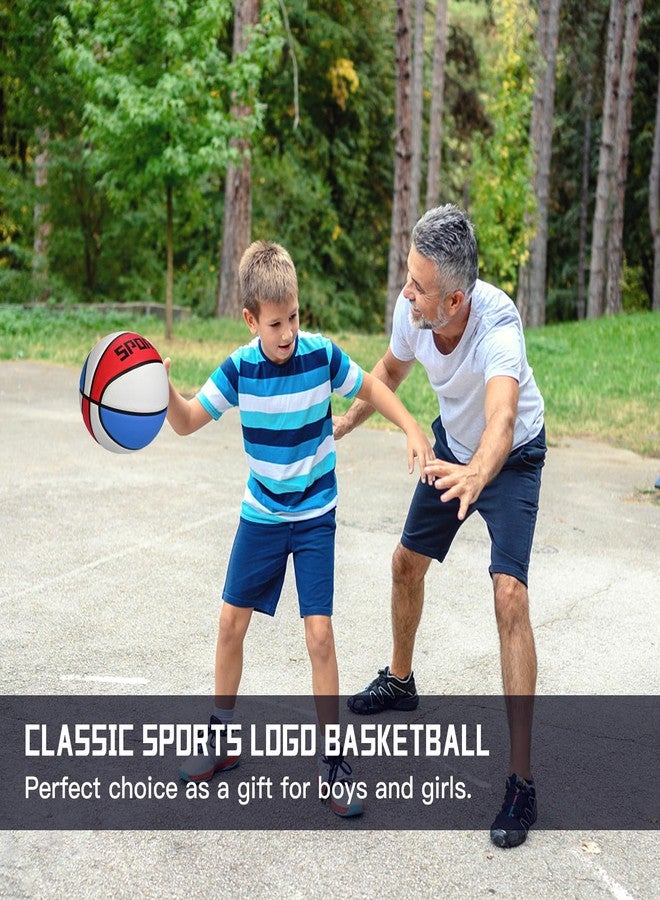 KUYOTQ Kids Youth Size 4 (25.5") Basketball Premium Rubber Outdoor Youth Indoor Outdoor for Boys Girls Teen Game Sports Basketball Gifts (Deflated,Red White Blue) - Image 5