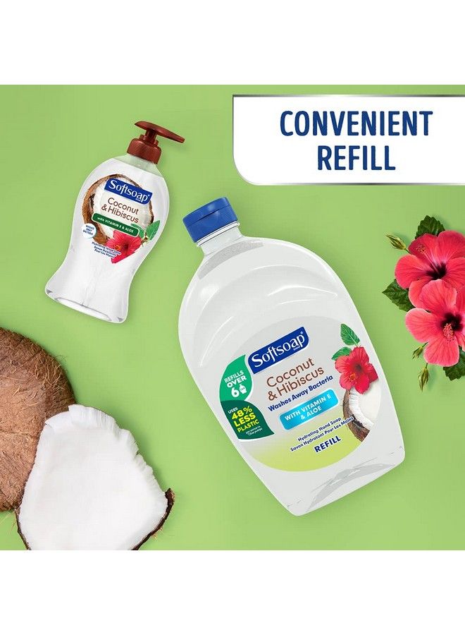 Softsoap Moisturizing Liquid Hand Soap Refill Coconut & Hibiscus 50 Fl. Oz - Image 5