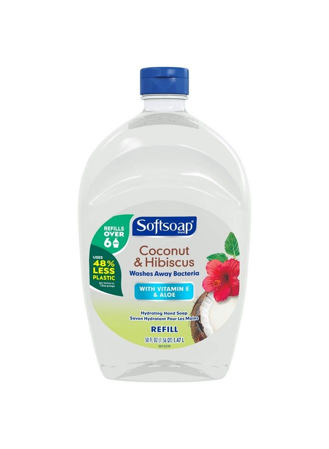 Softsoap Moisturizing Liquid Hand Soap Refill Coconut & Hibiscus 50 Fl. Oz - Image 2