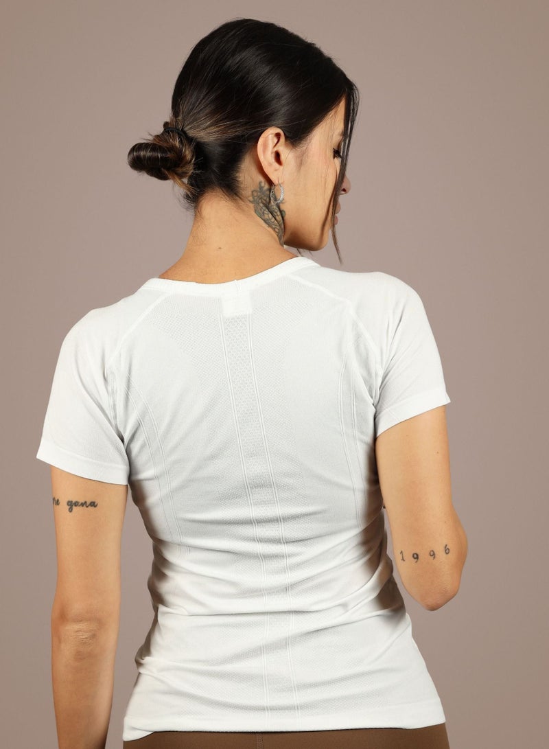 THUGFIT Vortex Tee Ladies T-shirt - White - Image 3