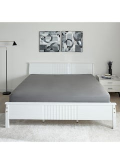 Home Box Essential Cotton King Fitted Sheet 200 x 36 x 180 cm  - Image 1