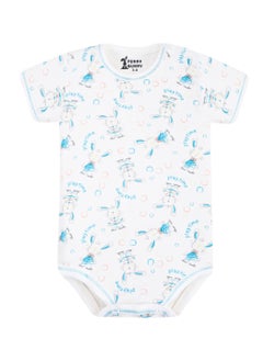 Funny Bunny Pack of 3 Cotton Half Sleeve Bodysuit for Baby  - Image 3