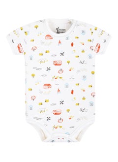 Funny Bunny Pack of 3 Cotton Half Sleeve Bodysuit for Baby  - Image 4