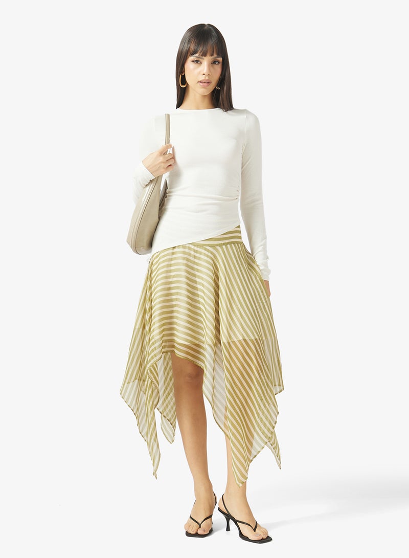TOPSHOP Premium Rib Ruched Top - Image 4