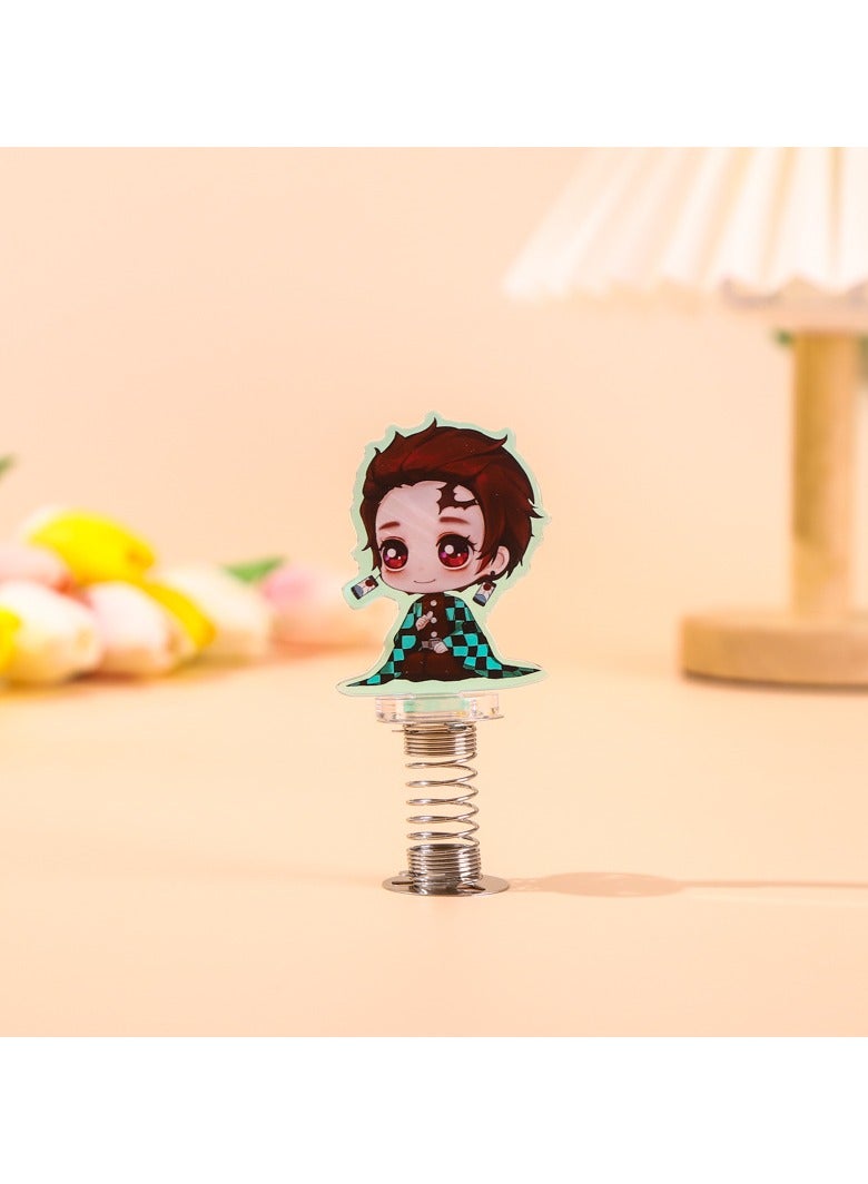 Kimetsu No Yaiba Acrylic Small Standing Table Colorful Rocking Music Ornaments