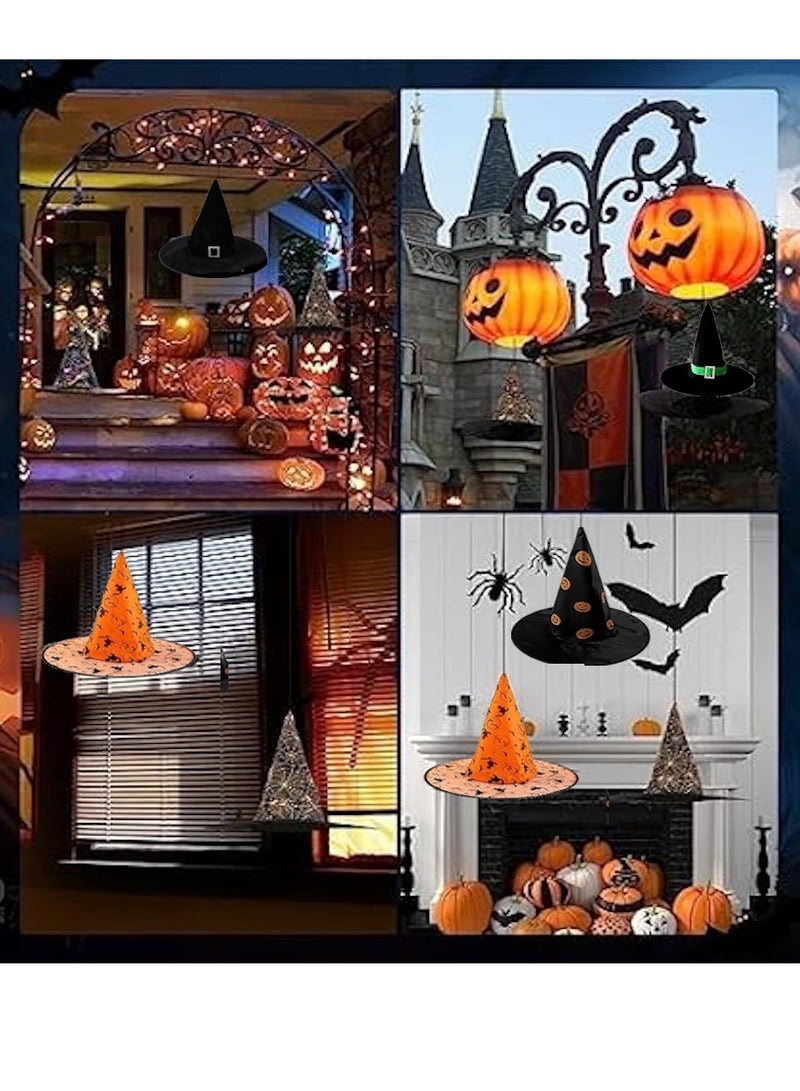 JOLLITY LLC Witch Hats Costume Bulk for Kids and Adults Witches Party Accessory Favor Hanging Decorations for Yard Garden Indoor Outdoor Decor 6 pcs - Image 3