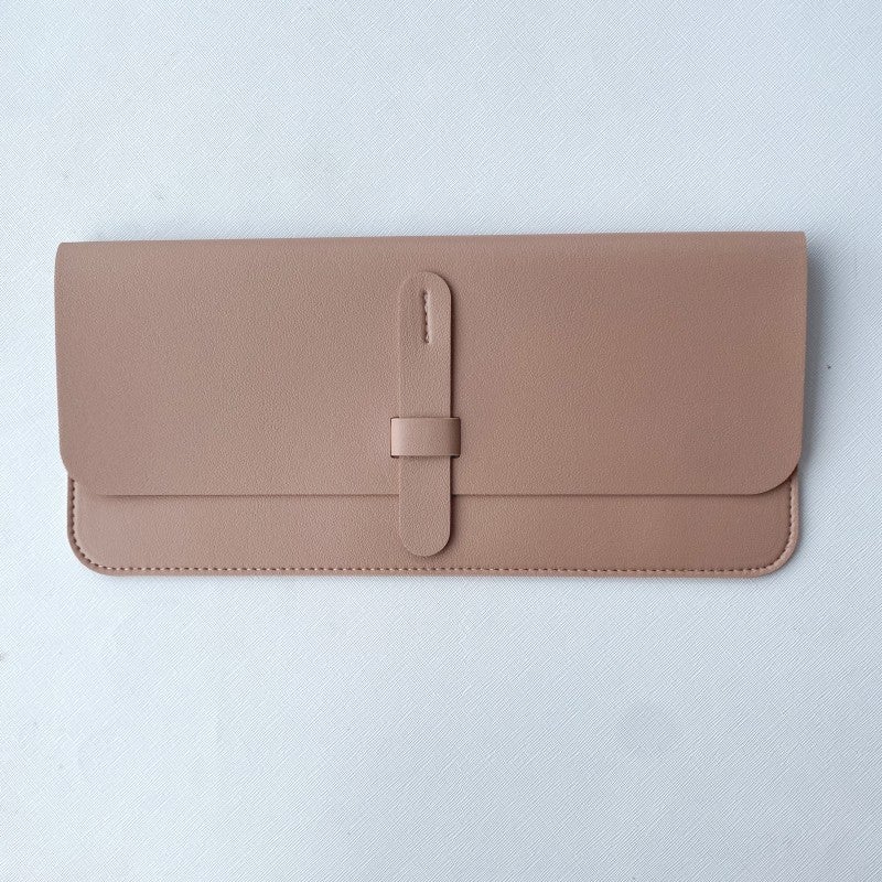 Suitable for Logitech K380 Leather Keyboard Case Miao Control 2 Generation Keyboard Storage Bag Waterproof Portable Protective Case Lightweight K380 pink-wallet