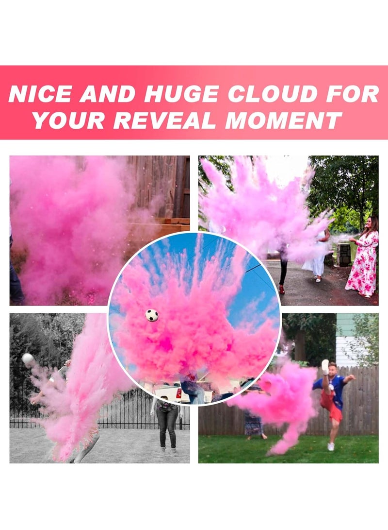Gender Reveal Powder For Baby Shower in Girly Pink - Image 2