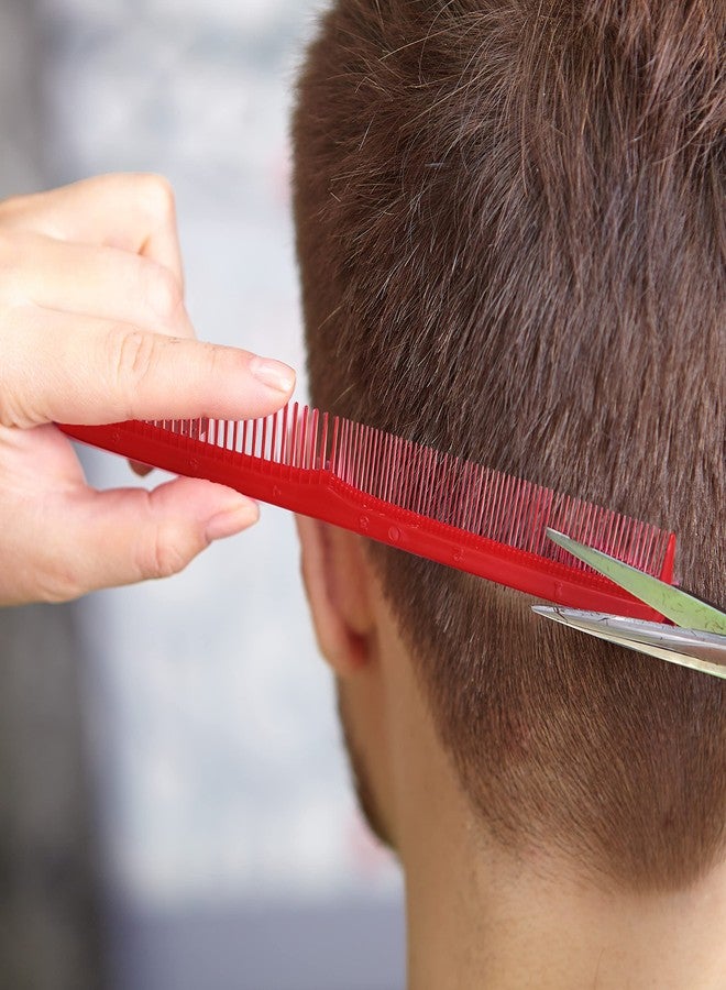 Styling Gear #150 Hair Combs Set Of 6. Barber Cutting, Pocket-Sized Combs For Men And Women, For Hair Stylists, Beard, Mustache Grooming. Made In USA (Red) - Image 5