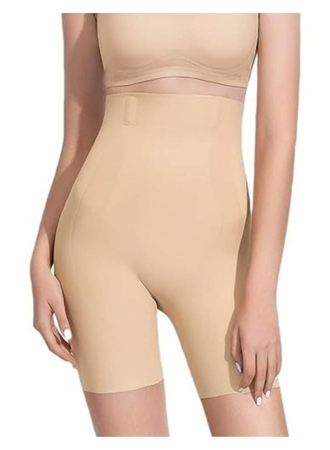EMXEE Women's High-Waisted Shaping Control Shorts - Flat Tummy Effect, Tummy Control Shapewear for Women, Body Shaper Panties, Slip Shorts Under Dresses Beige Color - Image 1