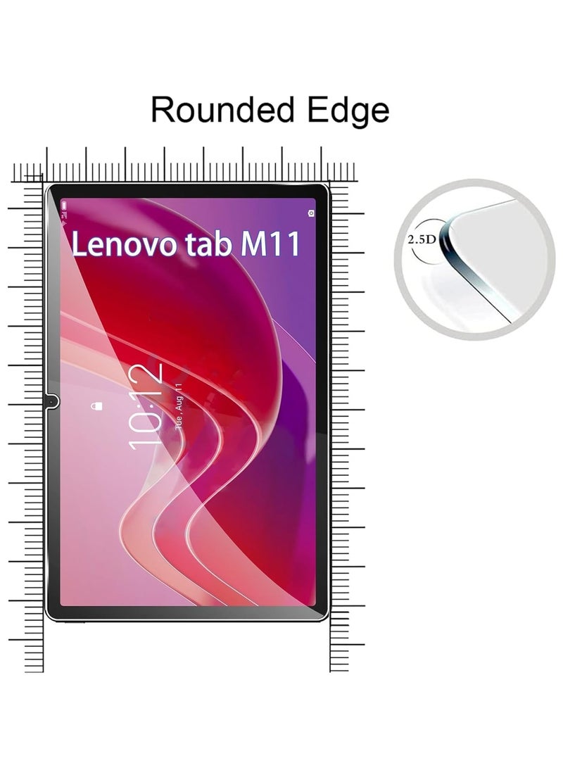 【2 Pack】 Tempered Glass Compatible with Lenovo Tab M11 11 inch 2024 Screen Protector Tempered Glass, Bubble Free, 9H Hardness, Scratch Resistant - Image 5