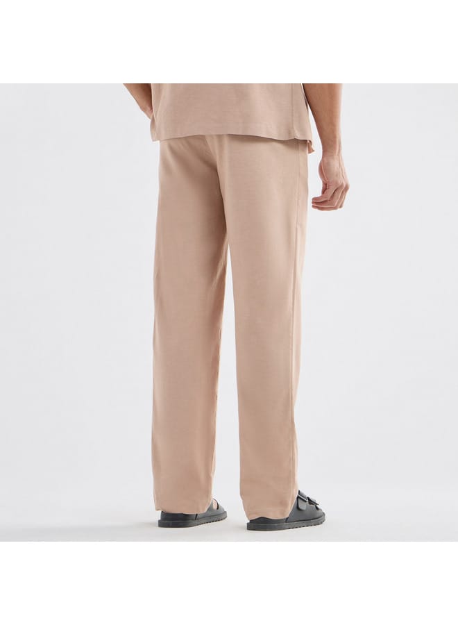 سبلاش فيڤ بنطلون بقصّة مستقيمة سادة مع جيوب - Image 3