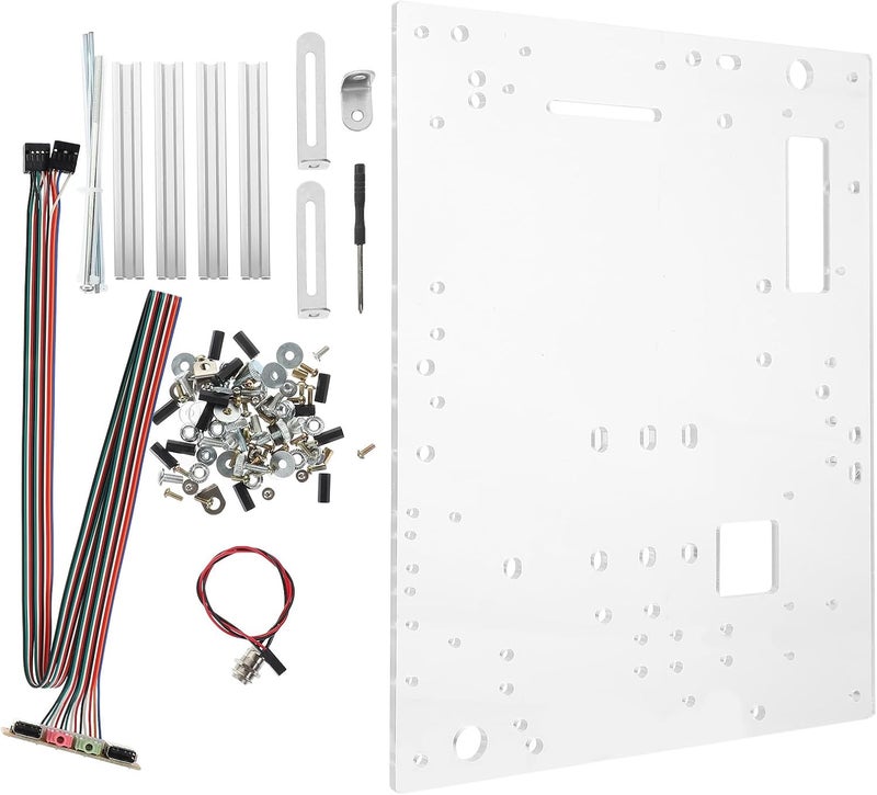 jojofuny Open Air Computer Case Bracket for Mini and Micro Motherboards, Single-Layer DIY PC Assembly Frame with USB Panel, Compact Structure for Open Frame Setup - Image 1