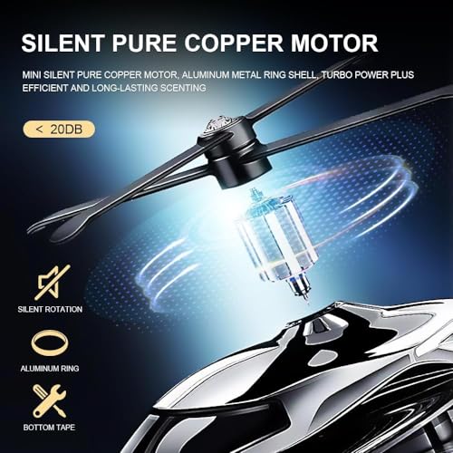 DETACHI Solar Dashboard Helicopter Fragrance Diffuser, Rotating Alloy Helicopter Ornament for Car, Office, Home Decor (Random Color),Pod - Image 4