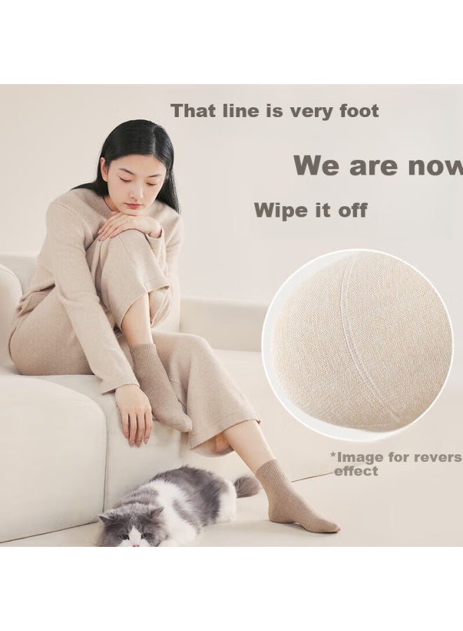 Cotton Bamboo House Women's Spring And Summer Mid-calf Socks, Pure Cotton Antibacterial And Odor-resistant Thin Style, Breathable Boneless Women's Short Socks 5 Pairs