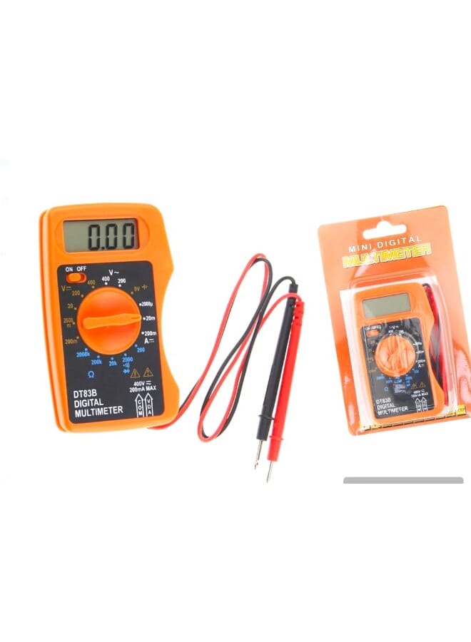 DT83B Portable Digital Multimeter 1999 Counts Pocket Mini Ammeter Voltage Current Ohm - Image 2
