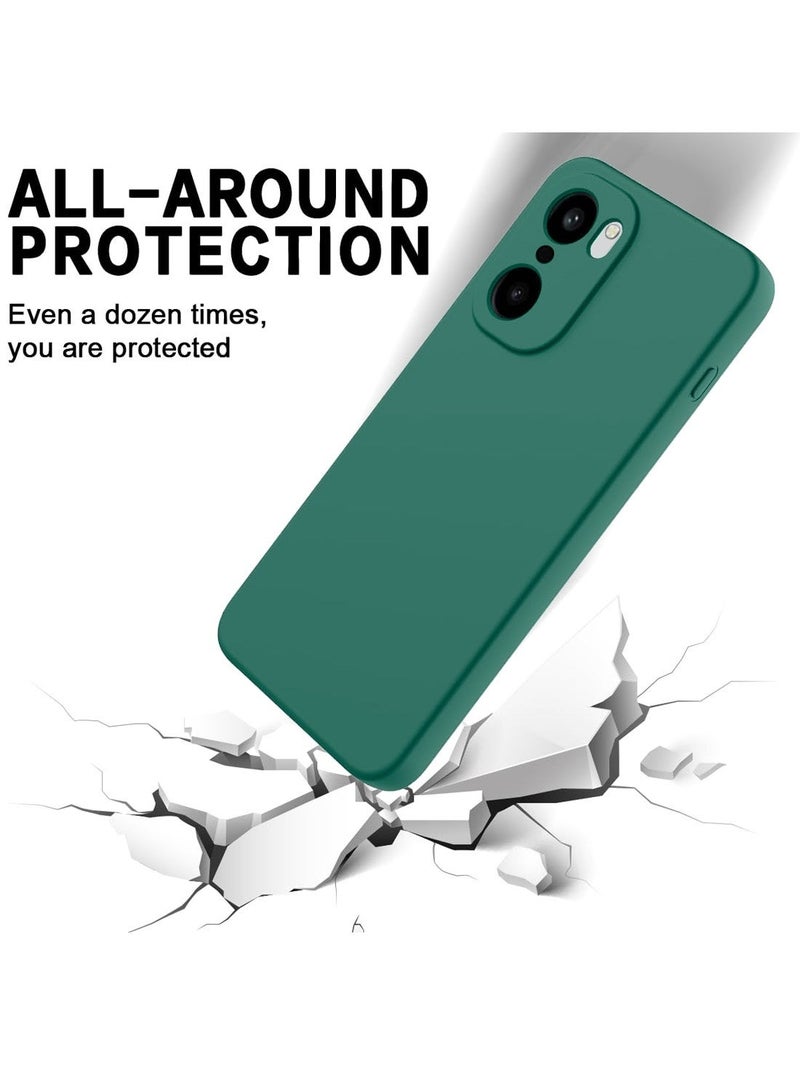Wtech Oneplus 15R 5G 2025 Premium Soft Liquid Silicone Case Cover (MCRPSN) - Dark Green - Image 3