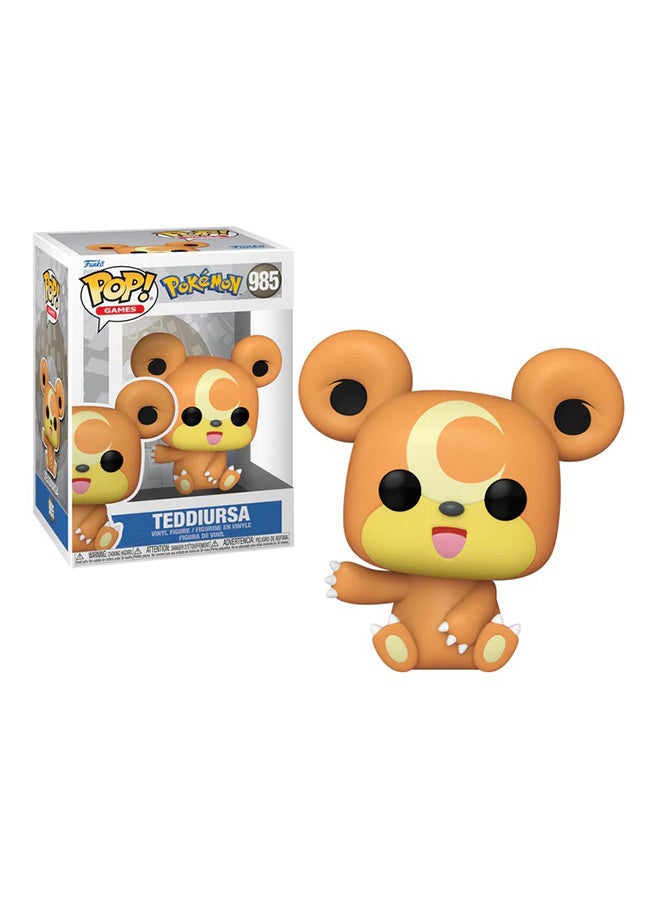 Funko Funko Pop! Games: Pokemon Teddiursa (Emea) Vinyl Figures  - Image 3