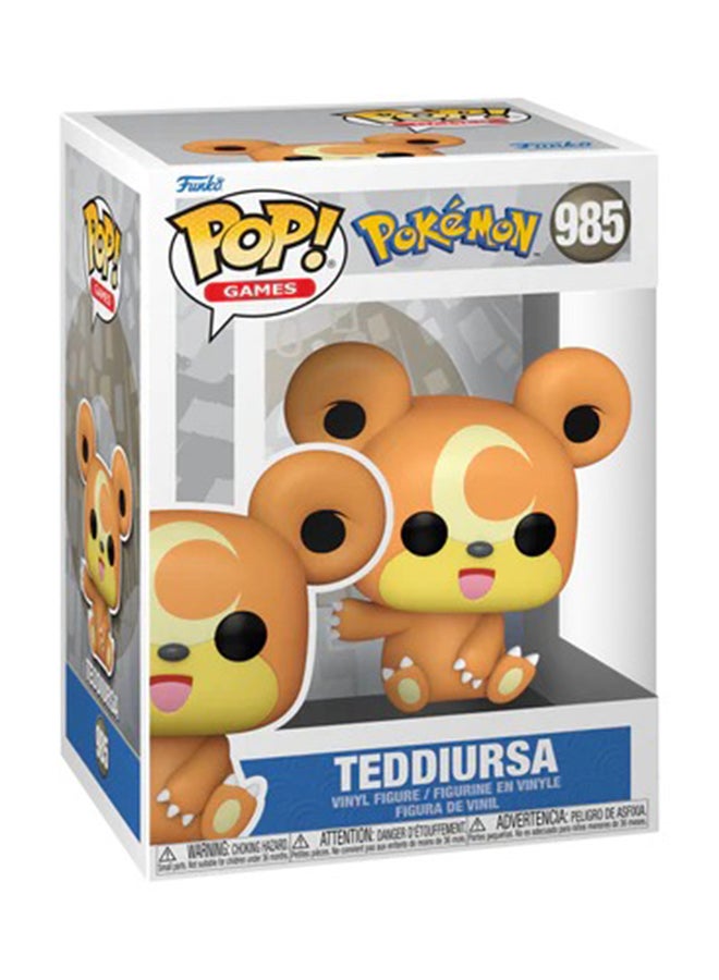 Funko Funko Pop! Games: Pokemon Teddiursa (Emea) Vinyl Figures  - Image 2